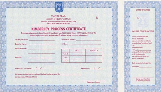 Kimberley process KP Certificates Fundamentals