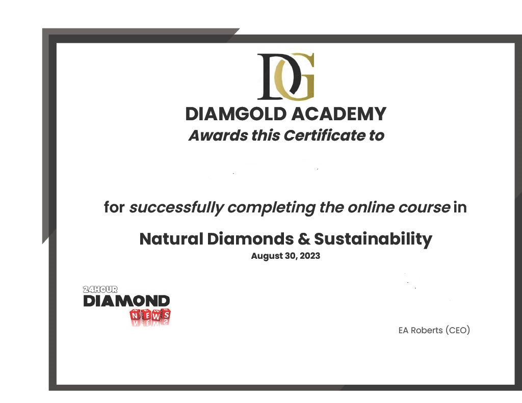 Diamond Certificate Natural Diamonds